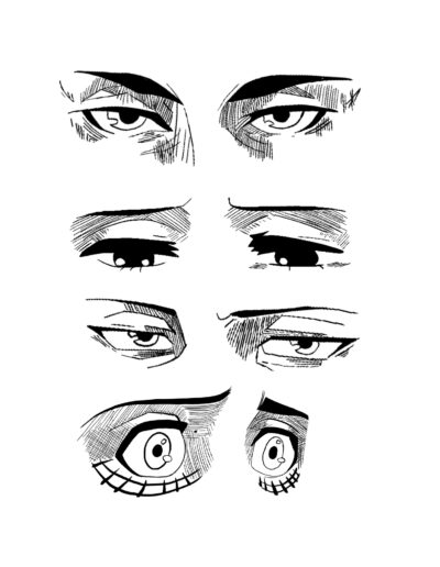 miradas de attack of titans